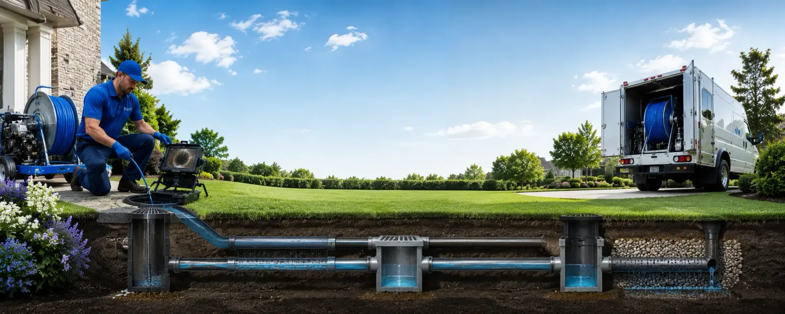 Outdoor drain cleaning information for Upper Falls, MD